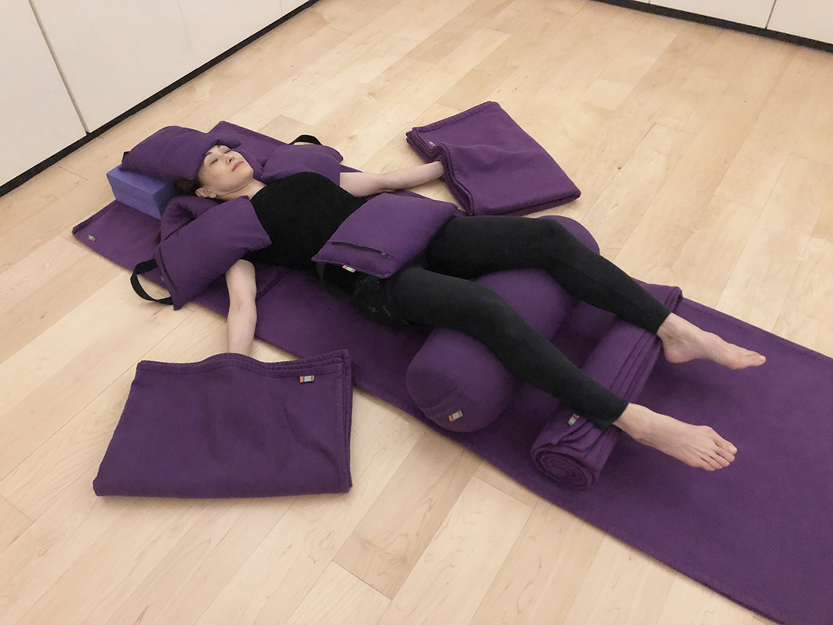 Beginner Restorative Yoga with Props | Yoga with Melissa 475