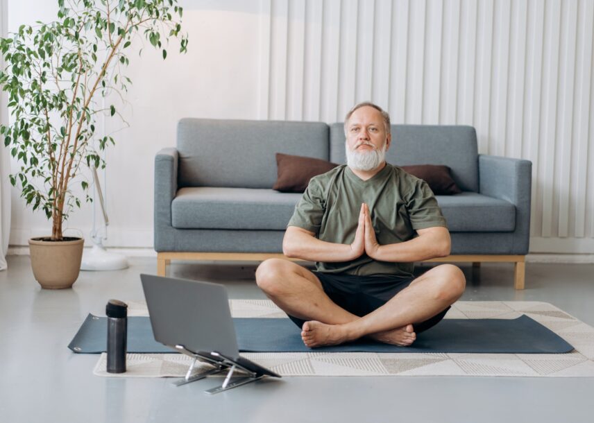 Working from home yoga and wellness tips