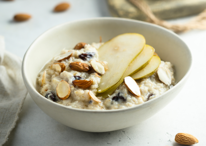 Warming Ginger Porridge with Spiced Pear Recipe